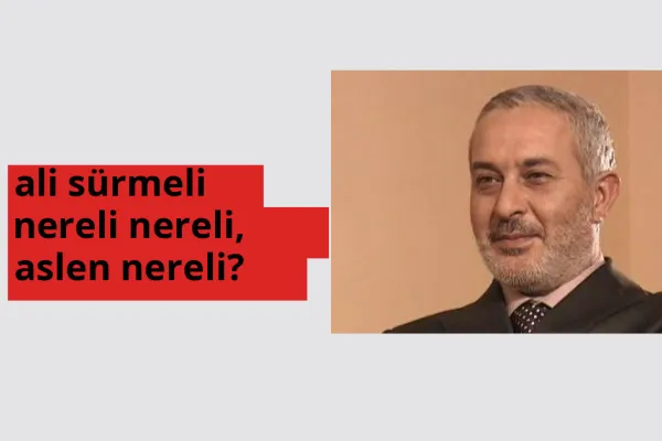 Ali Sürmeli hangi ülkeden? Ali Sürmeli memleketi neresi?
